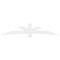 Ekena Millwork Alberta Architectural Grade PVC Gable Bracket, 108"W x 22 1/2"H x 2"D x 6"F, 5/12 Pitch GBP108X23X0206ALB00 - alternate 3
